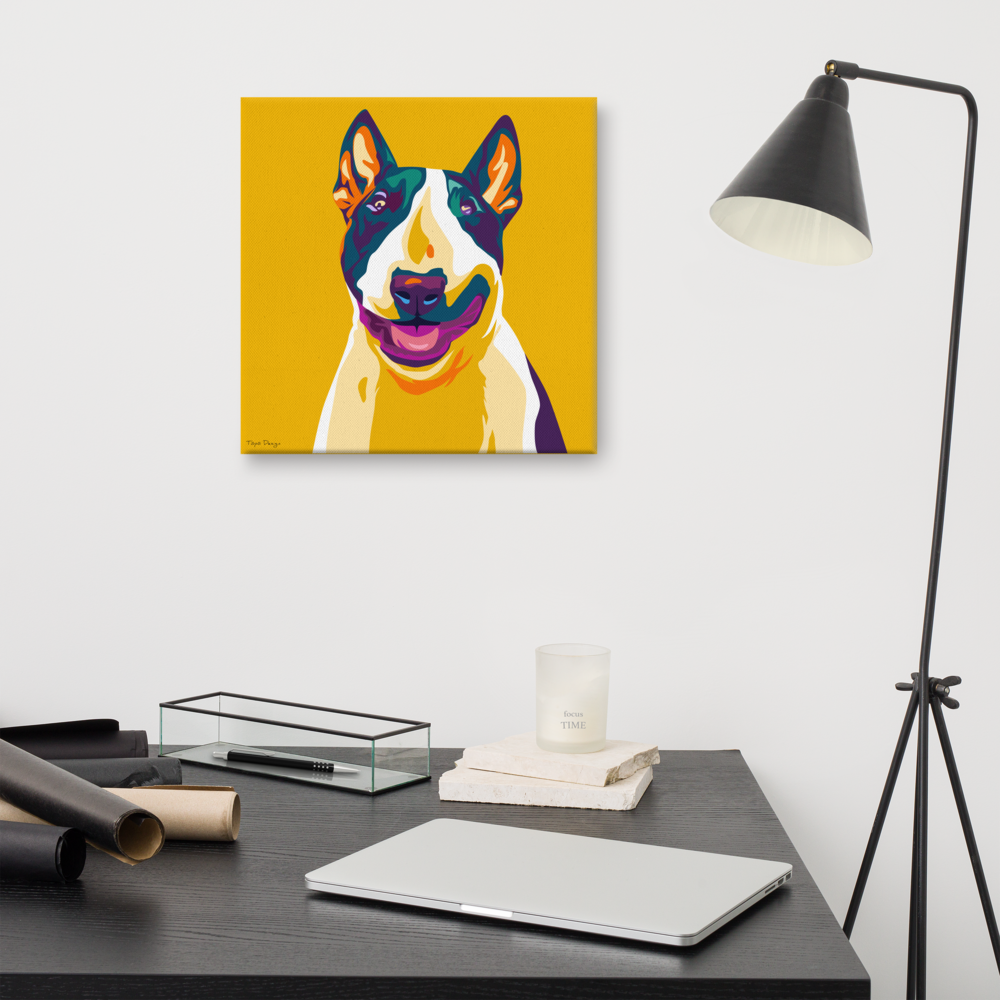 Bullterrieri Canvas-taulu, Pop Art