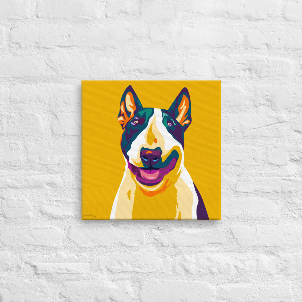 Bullterrieri Canvas-taulu, Pop Art