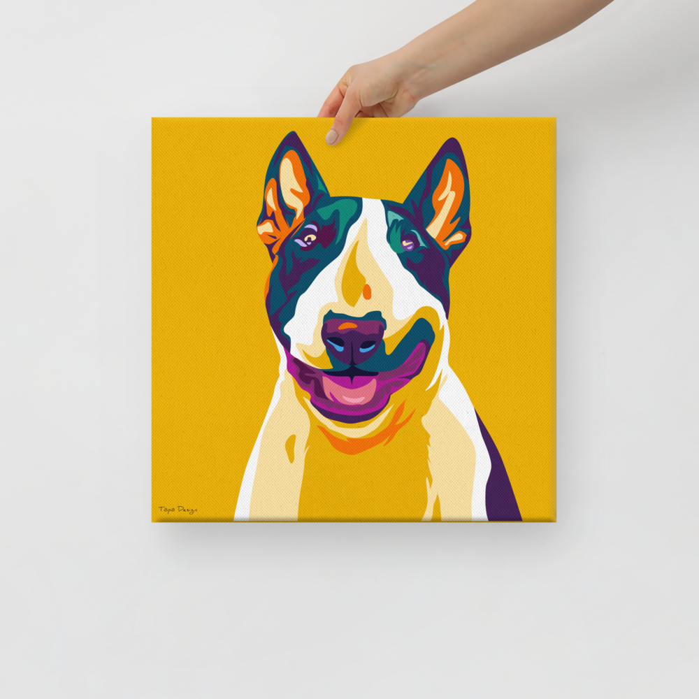 Bullterrieri Canvas-taulu, Pop Art