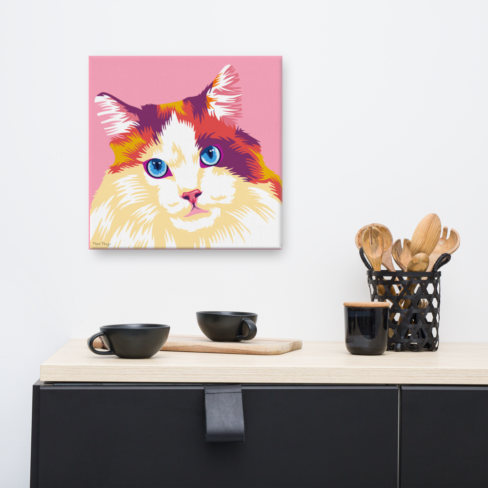 Ragdoll Canvas-taulu, Pop Art