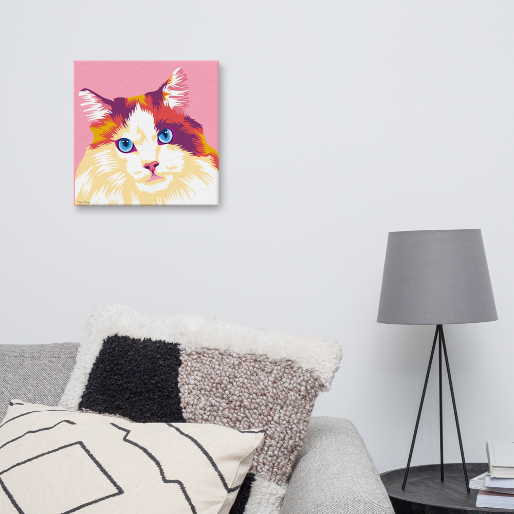 Ragdoll Canvas-taulu, Pop Art