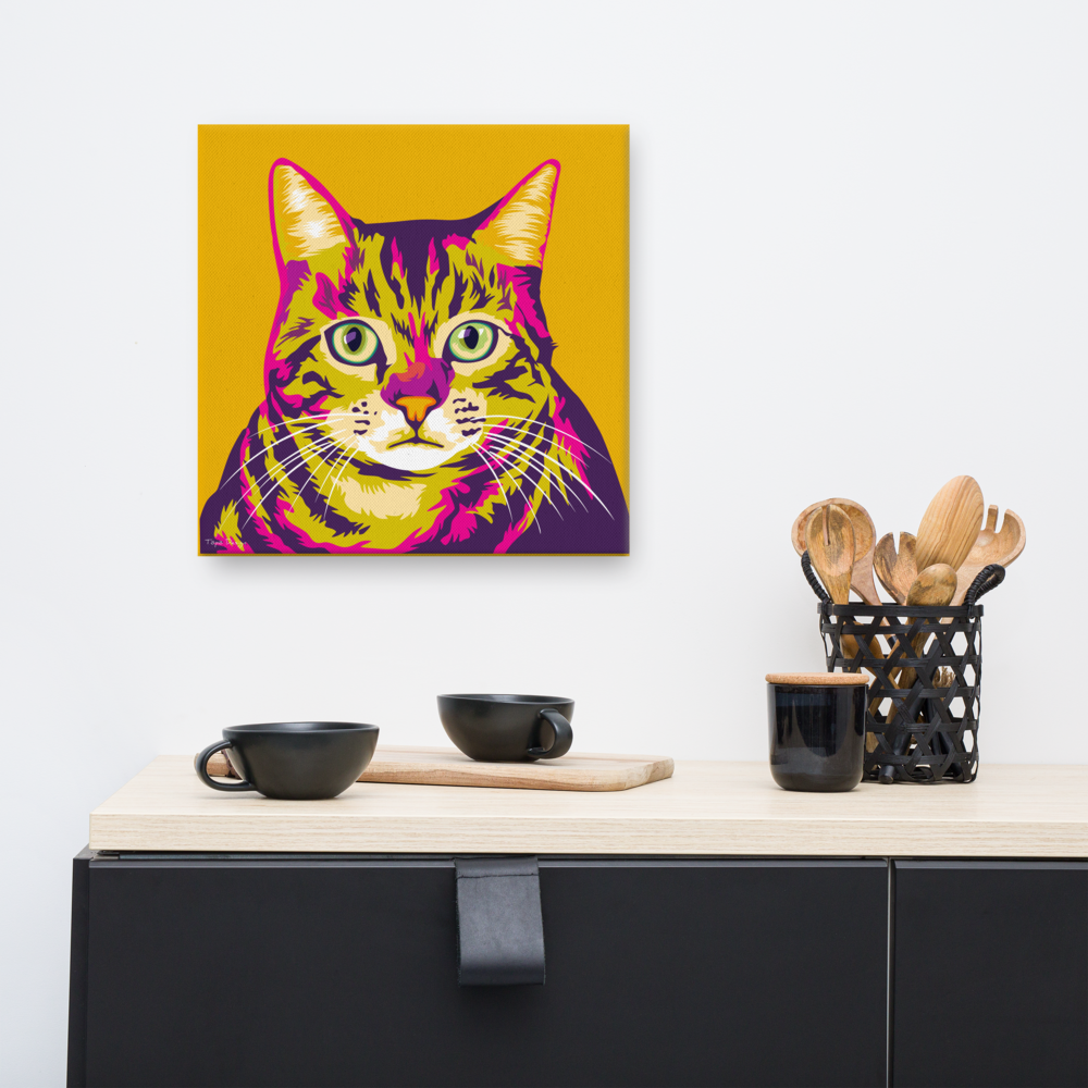 Maatiaiskissa Viiru Canvas taulu Pop Art T p h nt Design maatiaiskissa-viiru-canvas-taulu-pop-art-t-p-h-nt-design
