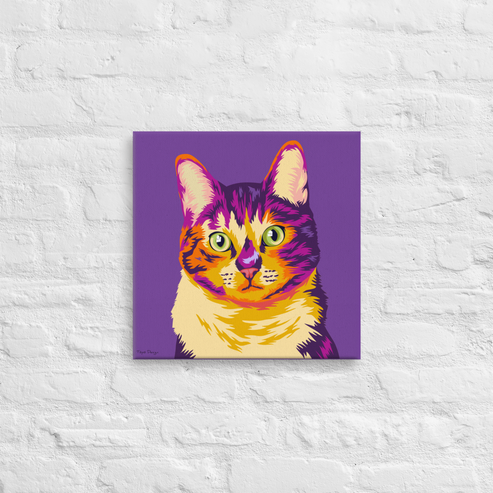Maatiaiskissa Misse Canvas-taulu, Pop Art