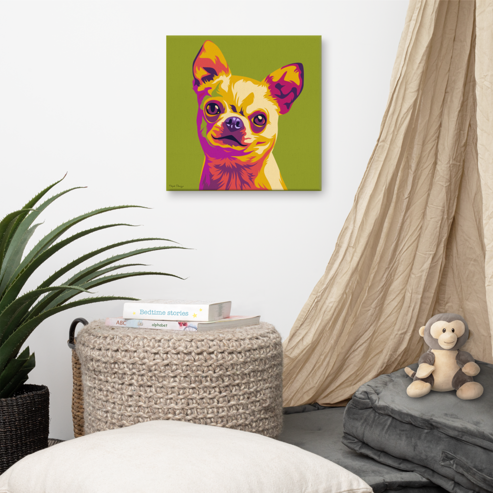 Chihuahua Canvas-taulu, Pop Art