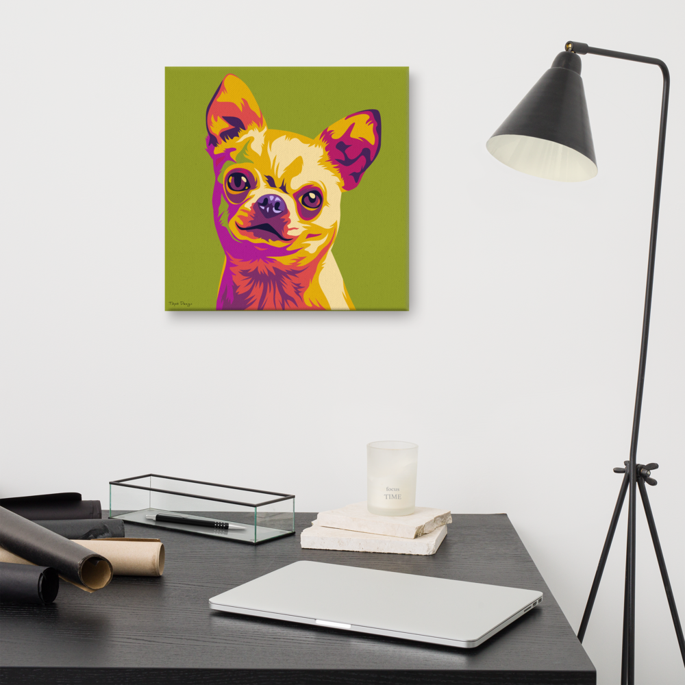 Chihuahua Canvas-taulu, Pop Art
