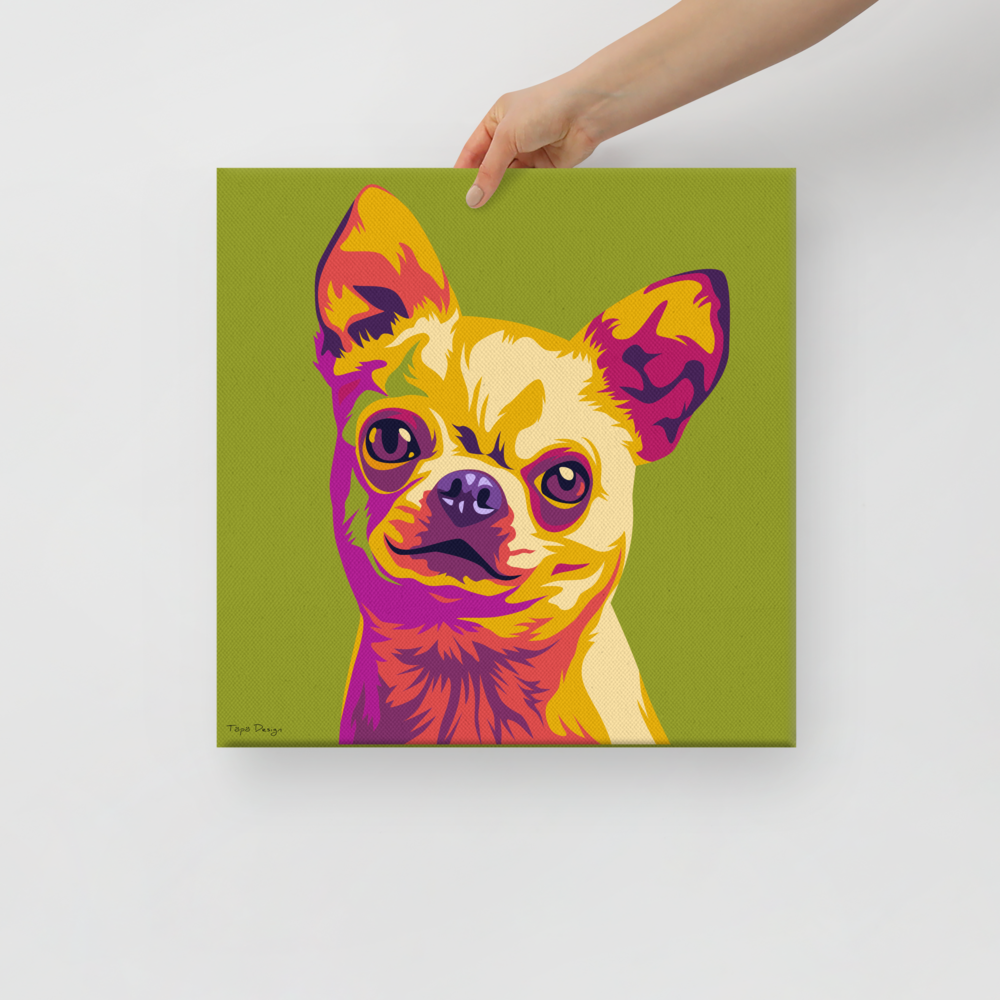 Chihuahua Canvas-taulu, Pop Art