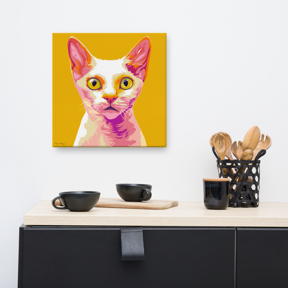 Devon Rex Canvas-taulu, Pop Art