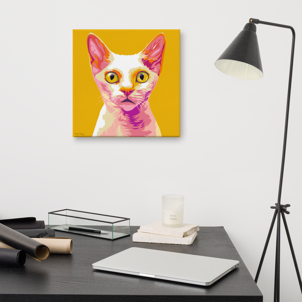 Devon Rex Canvas-taulu, Pop Art