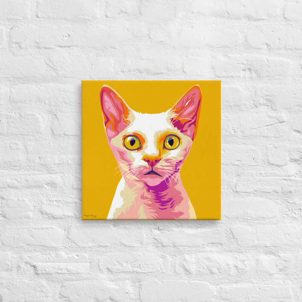 Devon Rex Canvas-taulu, Pop Art