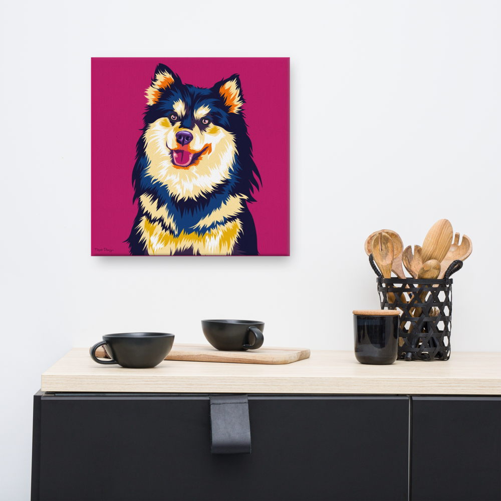 Lapinkoira Canvas-taulu, Pop Art