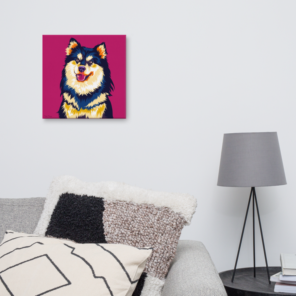Lapinkoira Canvas-taulu, Pop Art