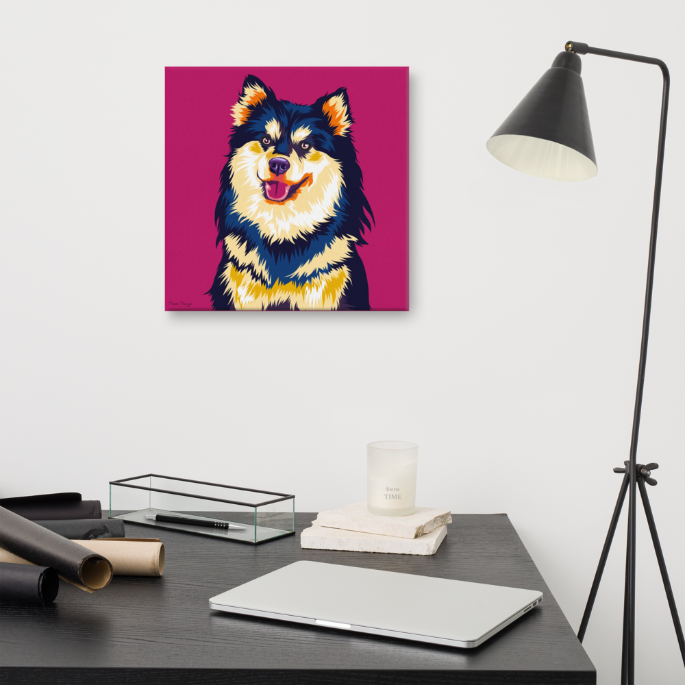 Lapinkoira Canvas-taulu, Pop Art