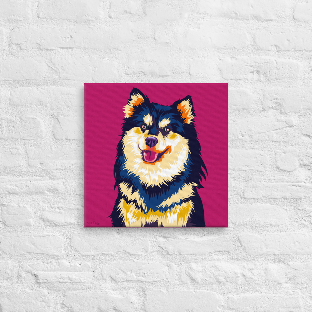Lapinkoira Canvas-taulu, Pop Art