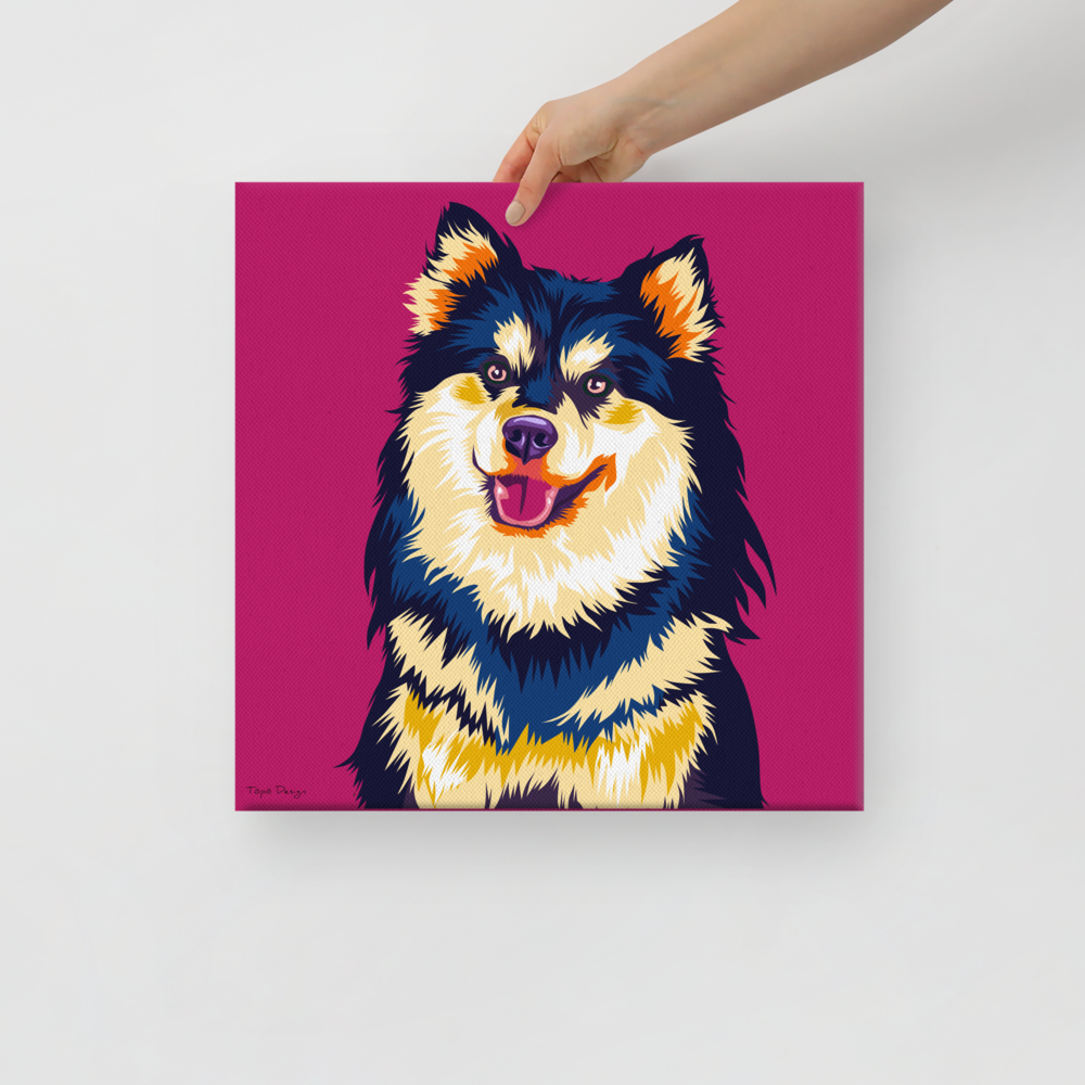 Lapinkoira Canvas-taulu, Pop Art