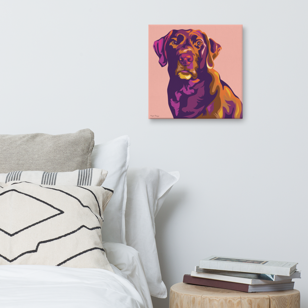 Labradorinnoutaja Canvas-taulu, Pop Art