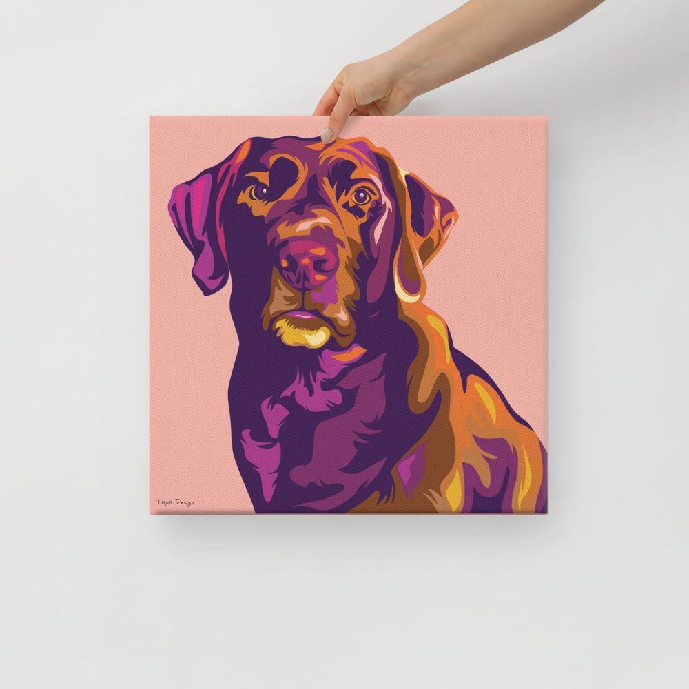 Labradorinnoutaja Canvas-taulu, Pop Art