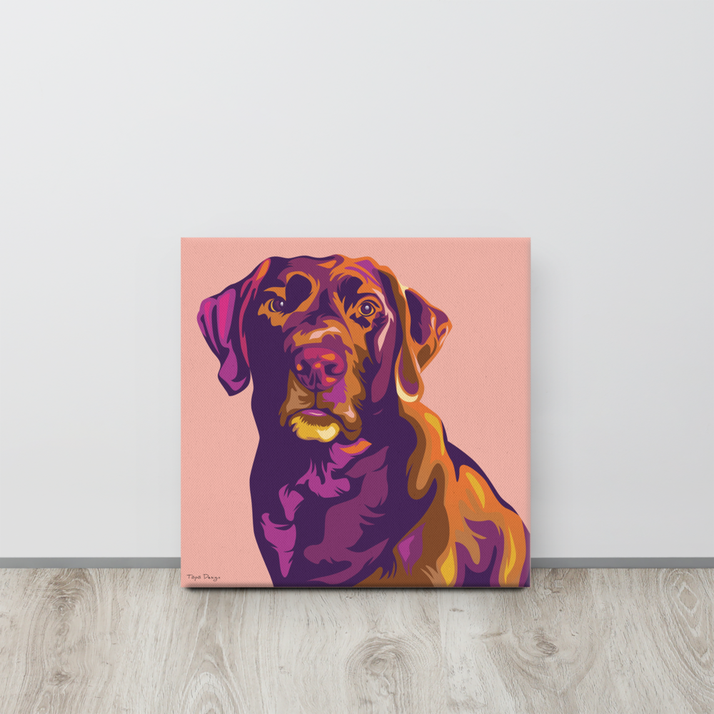 Labradorinnoutaja Canvas-taulu, Pop Art