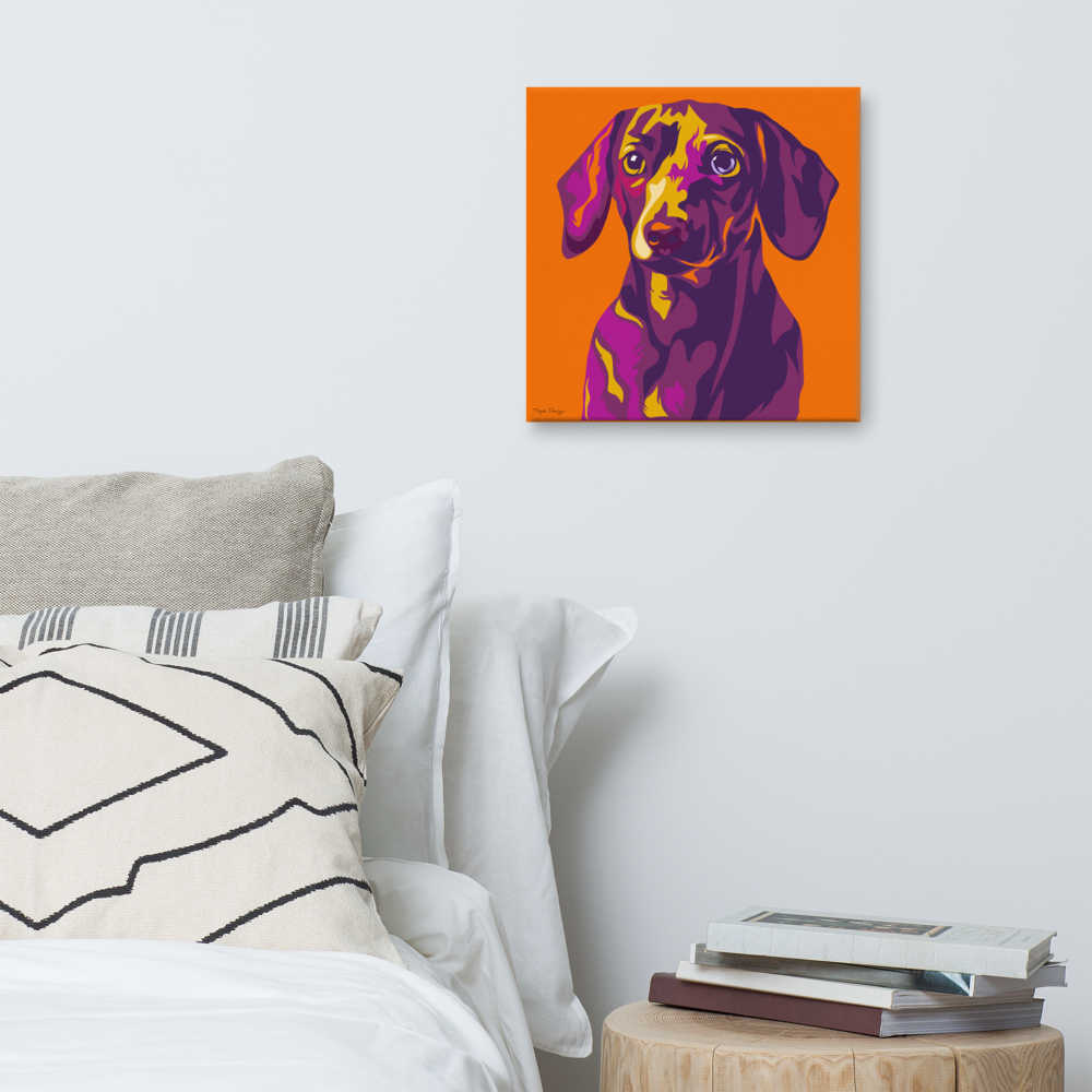 Mäyräkoira Canvas-taulu, Pop Art