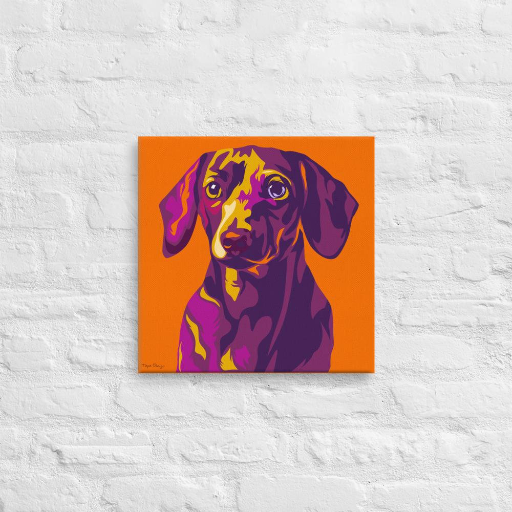 Mäyräkoira Canvas-taulu, Pop Art