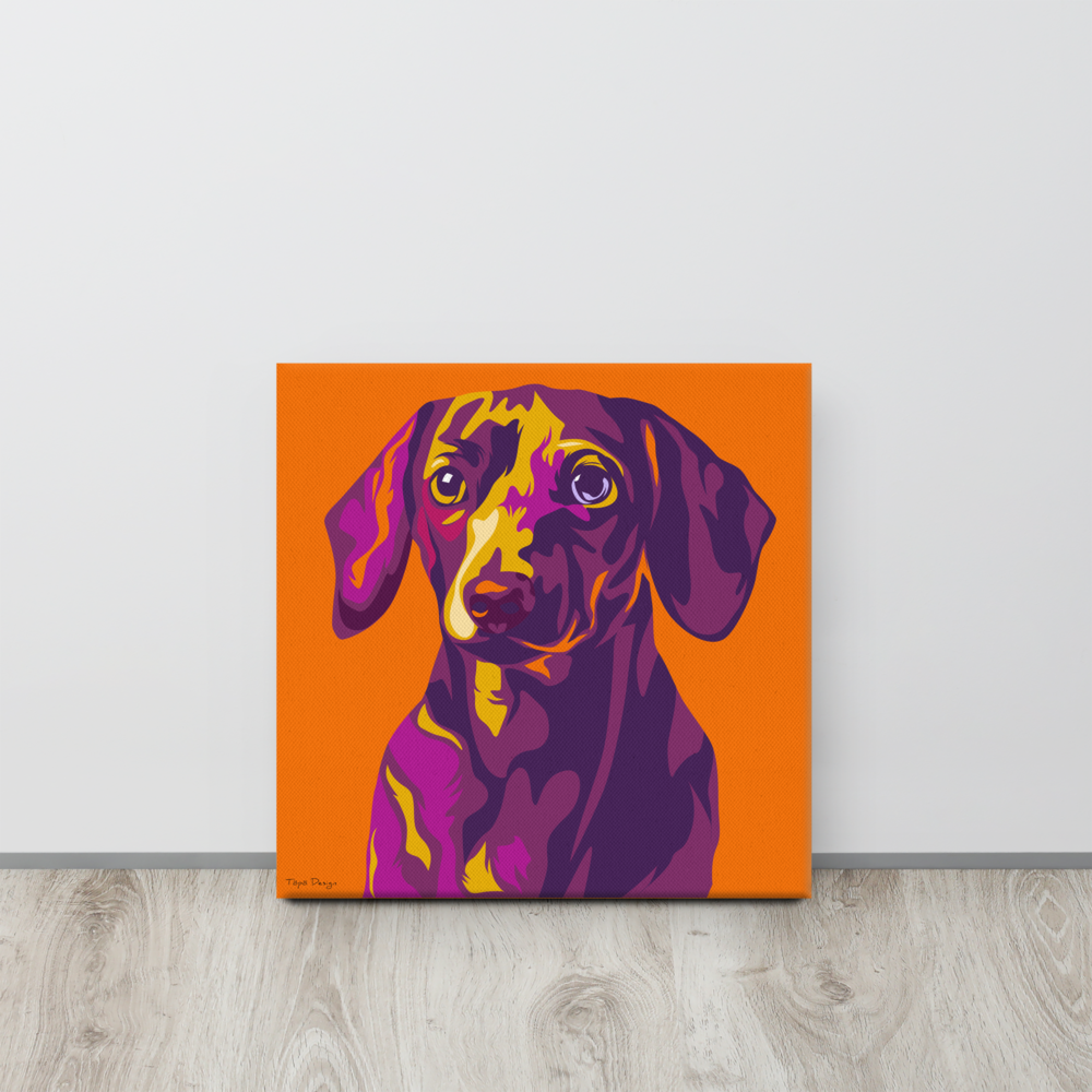 Mäyräkoira Canvas-taulu, Pop Art