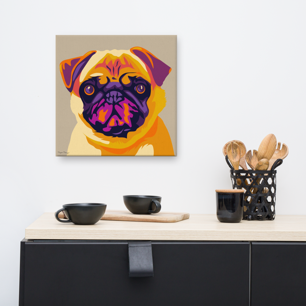 Mopsi Canvas-taulu, Pop Art