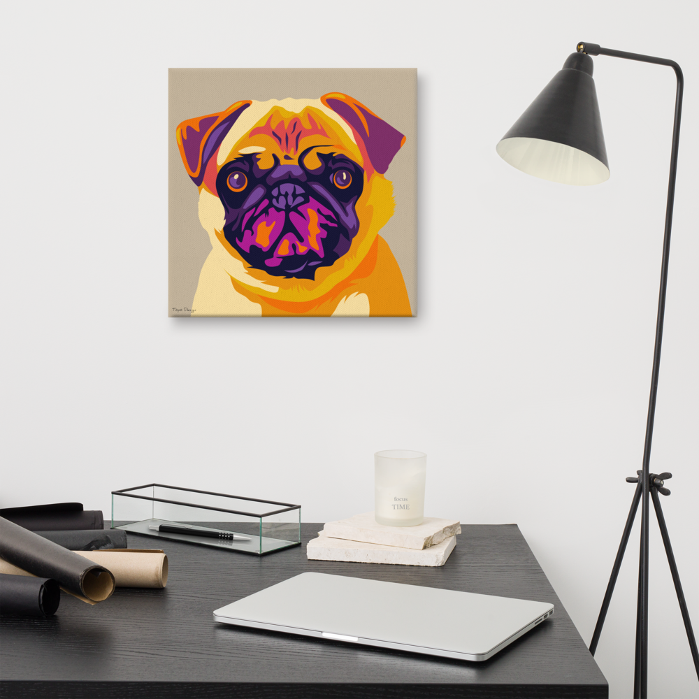 Mopsi Canvas-taulu, Pop Art