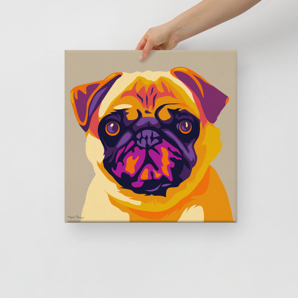 Mopsi Canvas-taulu, Pop Art