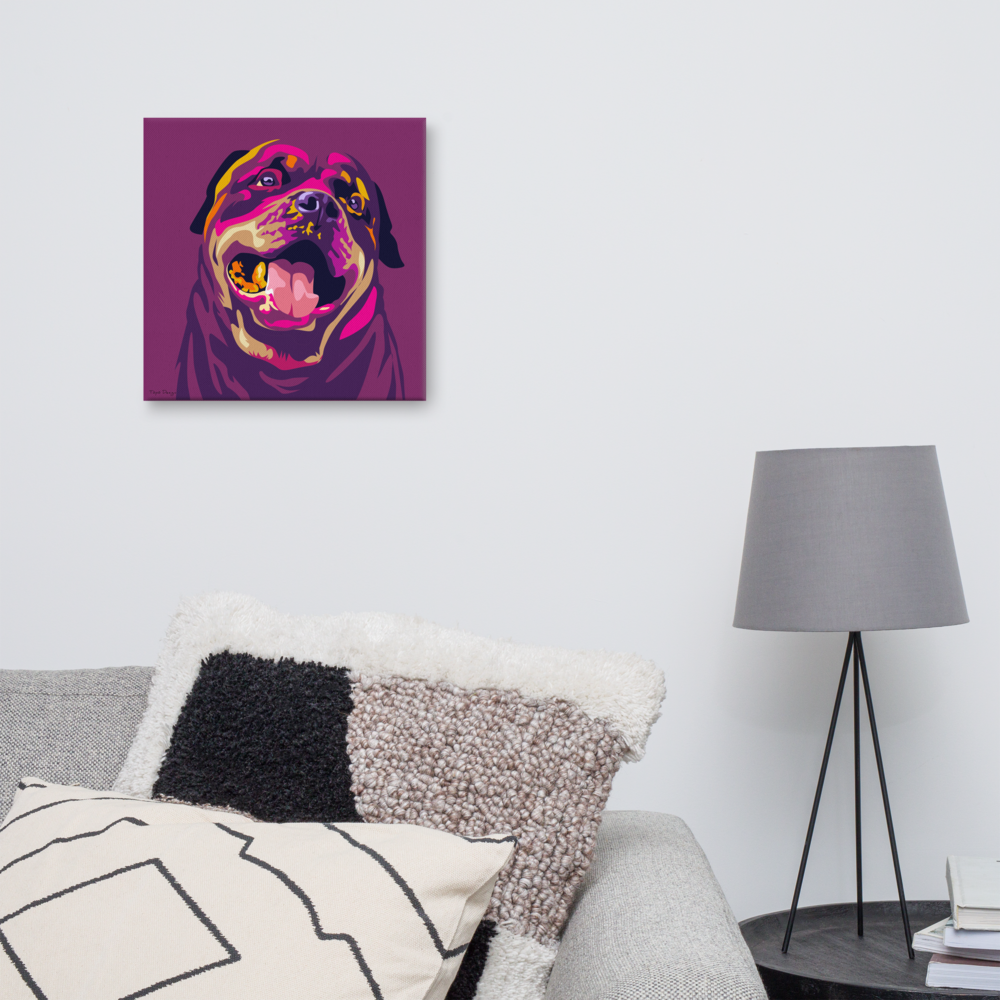 Rottweiler Canvas-taulu, Pop Art