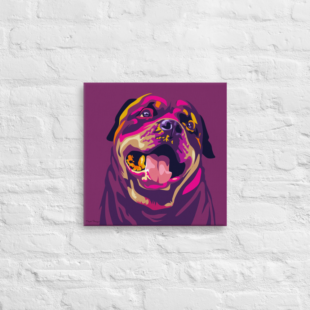 Rottweiler Canvas-taulu, Pop Art