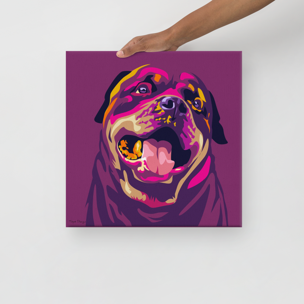 Rottweiler Canvas-taulu, Pop Art