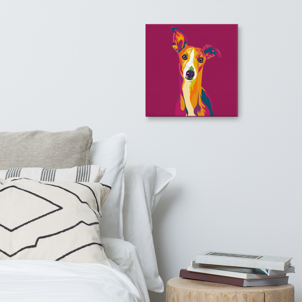 Whippet Canvas-juliste, Pop Art