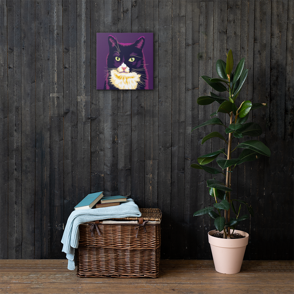 Maatiaiskissa Manu Canvas-taulu, Pop Art
