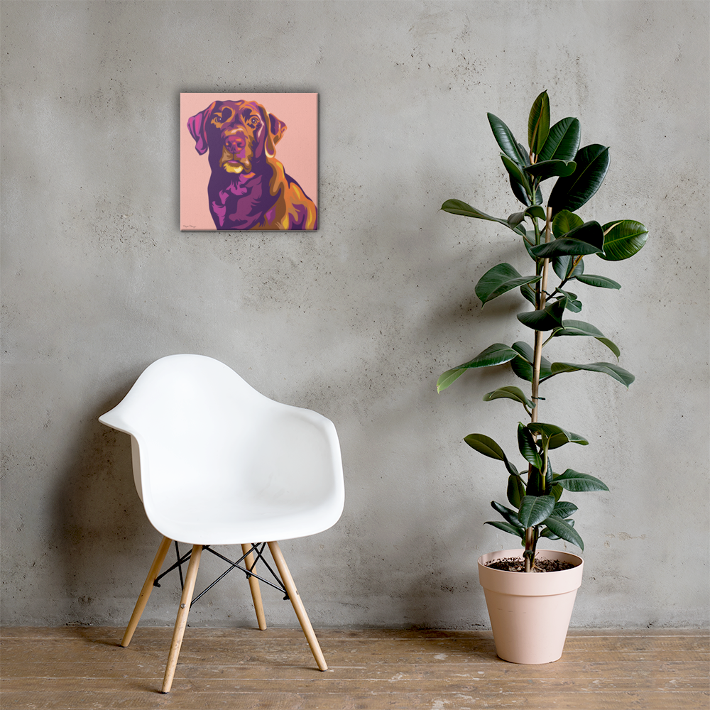 Labradorinnoutaja Canvas-taulu, Pop Art