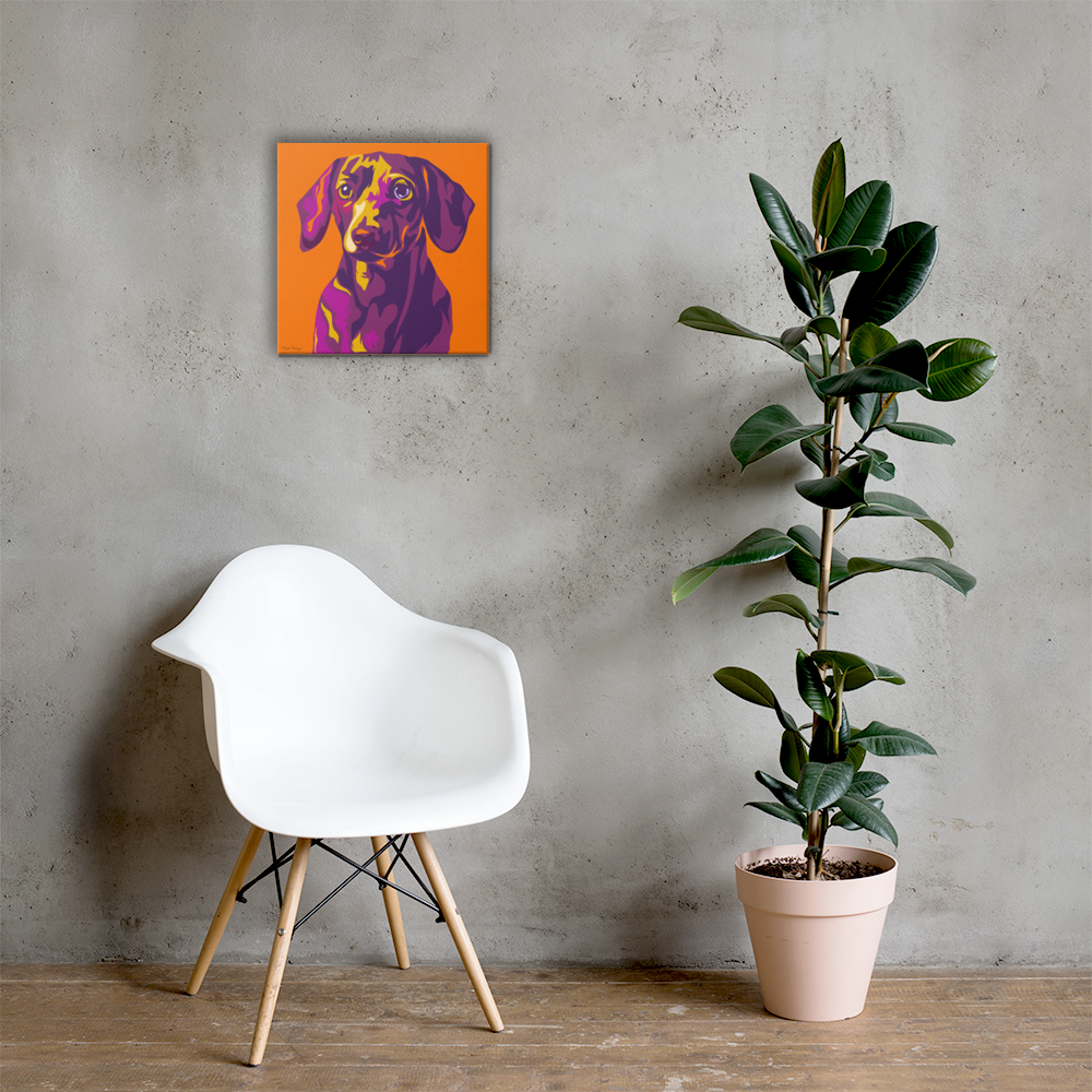 Mäyräkoira Canvas-taulu, Pop Art