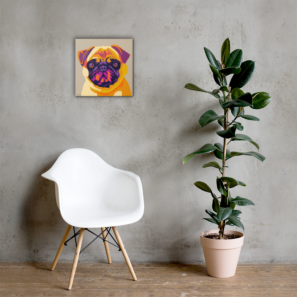 Mopsi Canvas-taulu, Pop Art