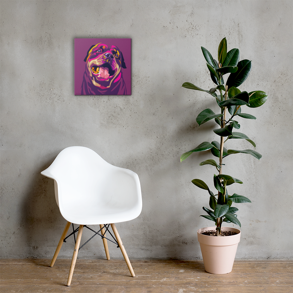 Rottweiler Canvas-taulu, Pop Art