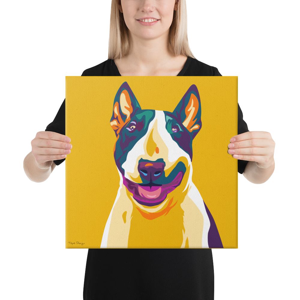 Bullterrieri Canvas-taulu, Pop Art
