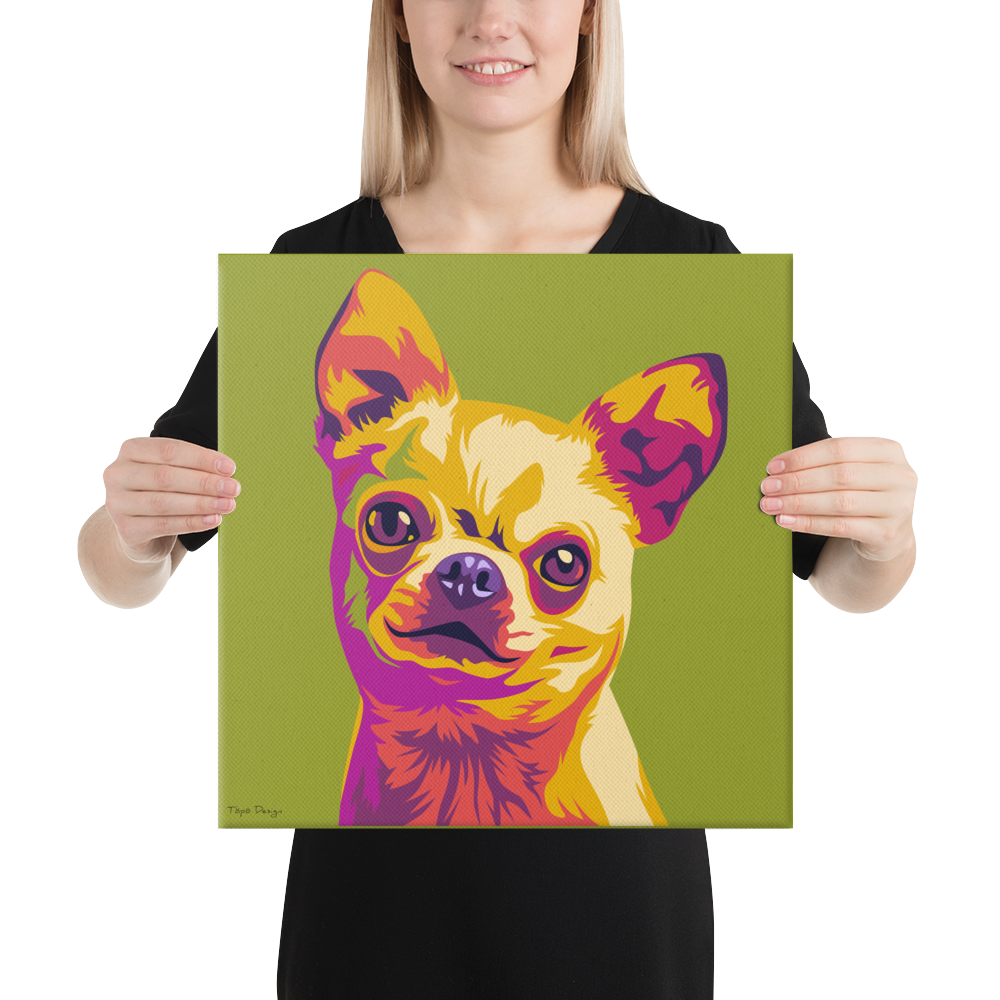 Chihuahua Canvas-taulu, Pop Art
