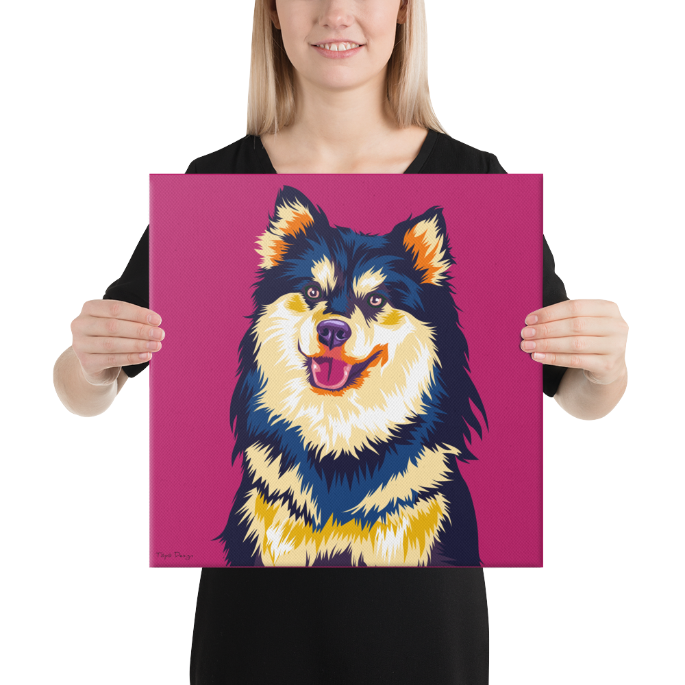 Lapinkoira Canvas-taulu, Pop Art