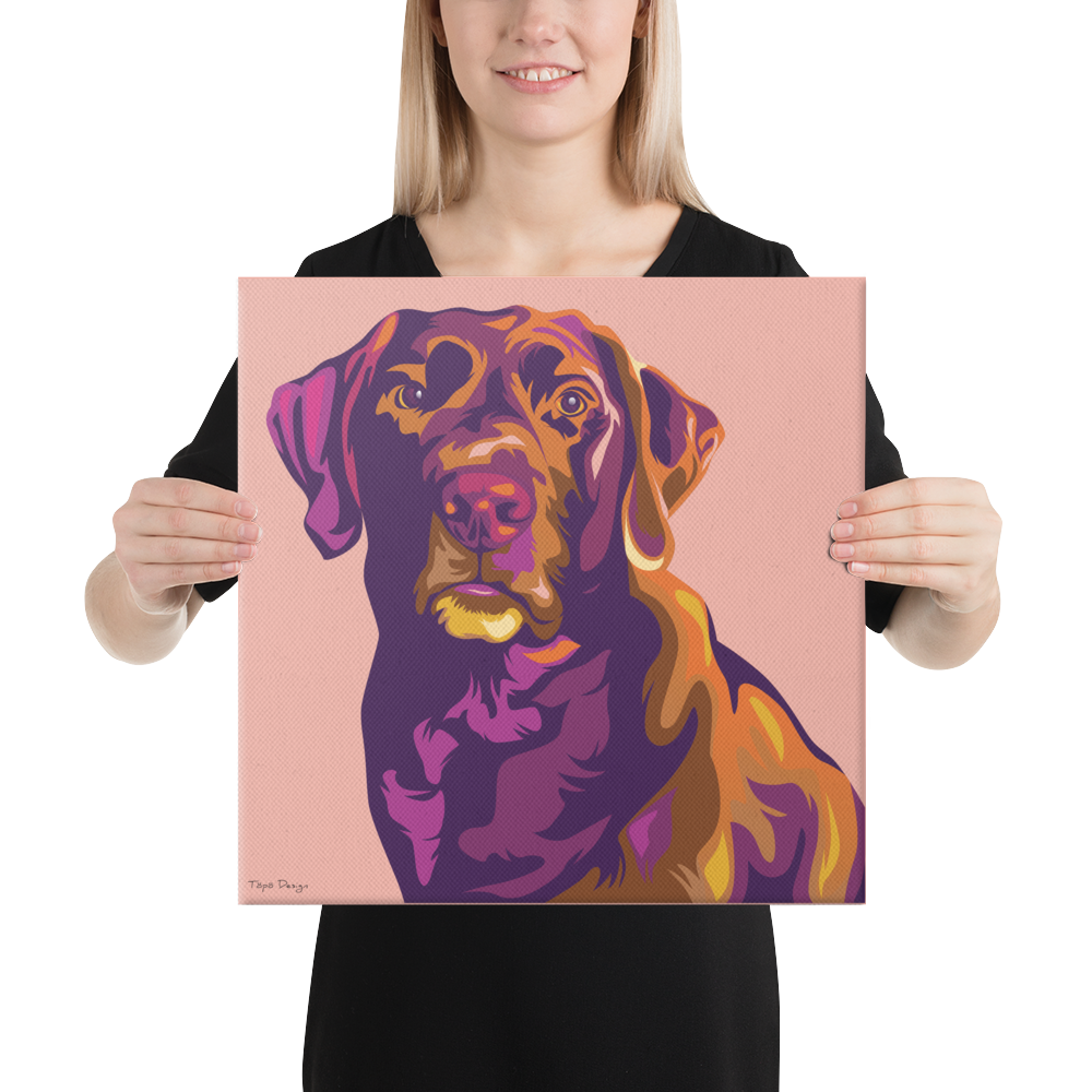 Labradorinnoutaja Canvas-taulu, Pop Art