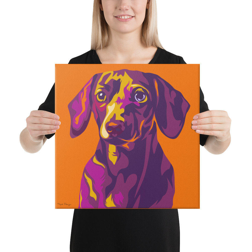 Mäyräkoira Canvas-taulu, Pop Art