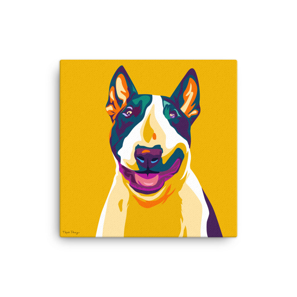 Bullterrieri Canvas-taulu, Pop Art