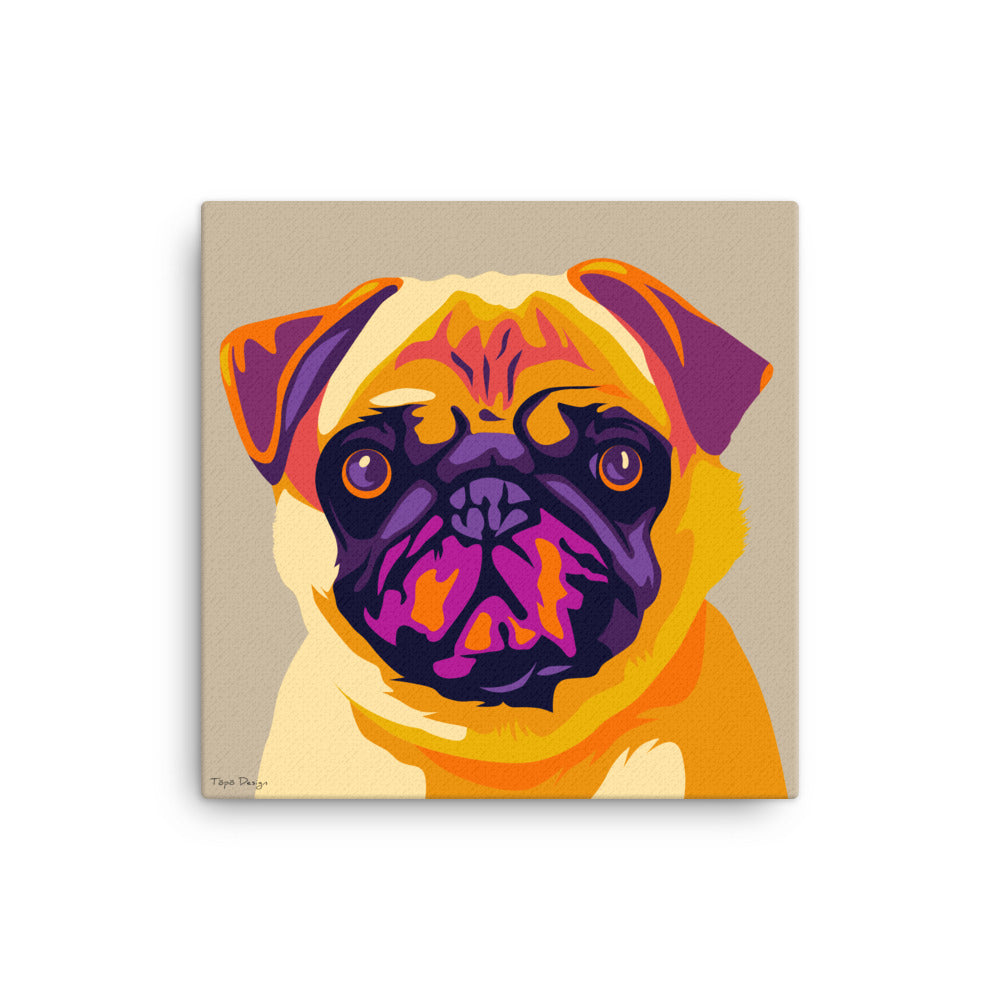 Mopsi Canvas-taulu, Pop Art