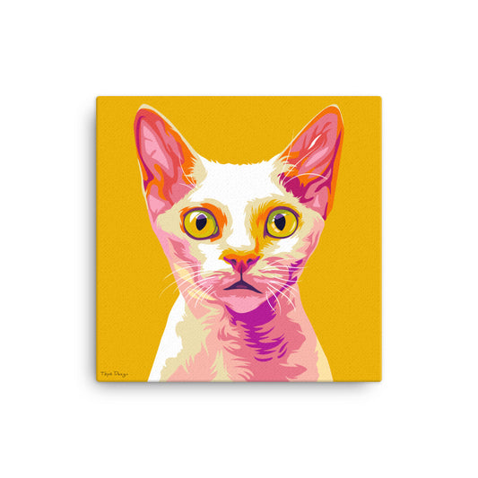 Devon Rex Canvas-taulu, Pop Art