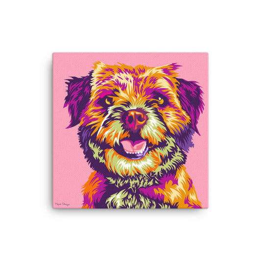 Borderterrieri Canvas-taulu, Pop Art