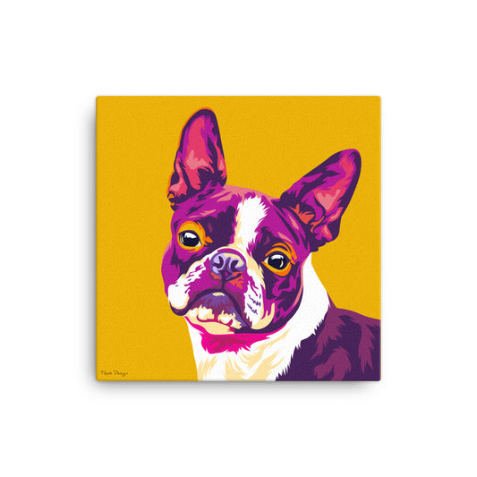 Bostoninterrieri Canvas-taulu, Pop Art