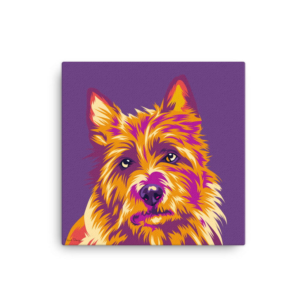 Australianterrieri Canvas-taulu, Pop Art