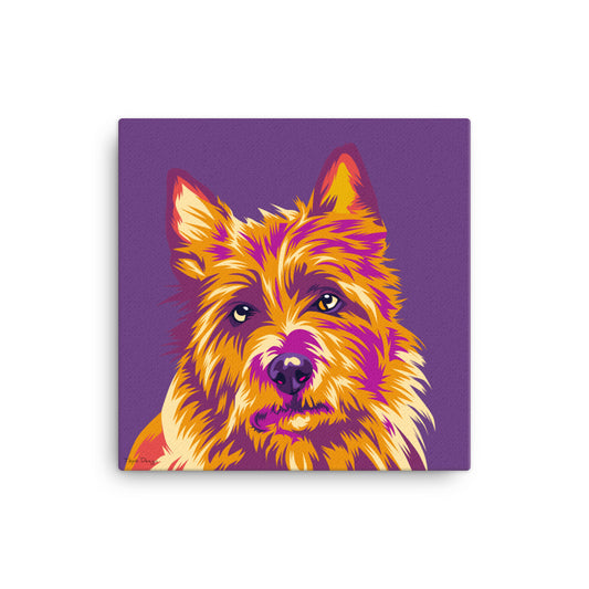 Australianterrieri Canvas-taulu, Pop Art