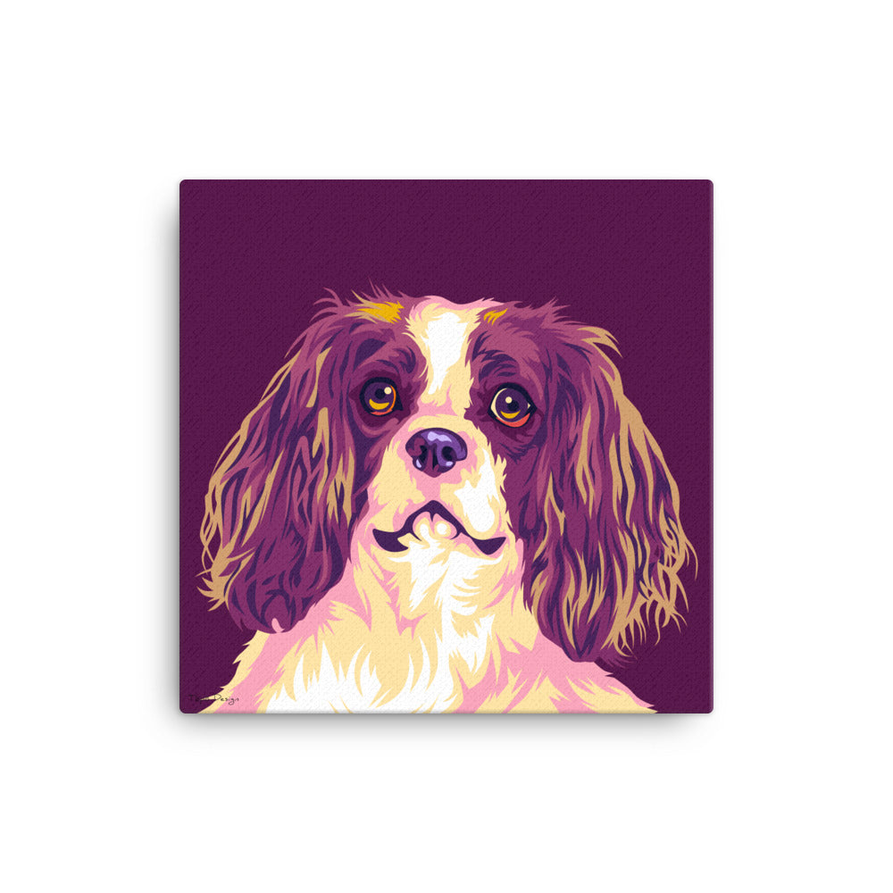 Cavalier Kingcharlesinspanieli Canvas-taulu, Pop Art