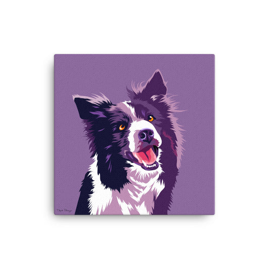 Bordercollie Canvas-taulu, Pop Art